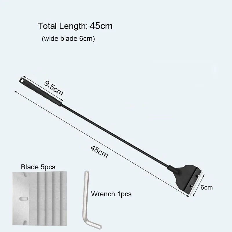 Wide Blade 6cm Light Weight Aquarium Algae Remover Scraper Blade Fish Tank Aquatic Water Plant Grass Cleaning Tools Accessories