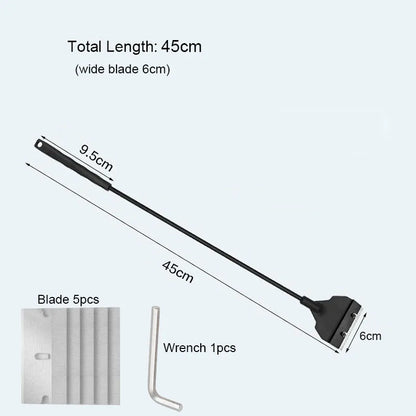Wide Blade 6cm Light Weight Aquarium Algae Remover Scraper Blade Fish Tank Aquatic Water Plant Grass Cleaning Tools Accessories