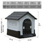 Outdoor kennel with toilet, sun protection in summer, universal in all seasons, outdoor rain-proof dog house, warm in winter, s
