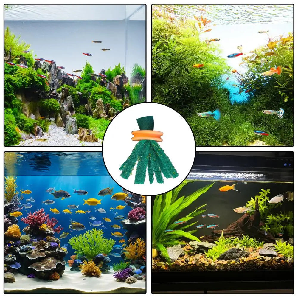 Fish Breeding Spawning Mop 10PCS Safe Fish Breeding Slate Fish Breeding Mop for Egg Laying Wear-Resistant Fish Egg Laying Bed