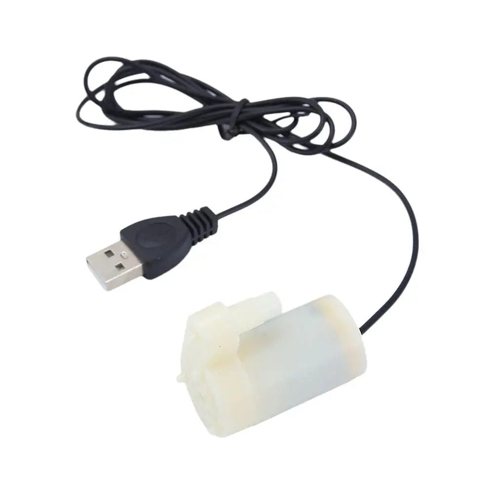 Super Quiet DC 5V USB Brushless Motor Pump Portable Hydroponic Water Submersible Mini Tank Water Fish Circulating Pump Foun E3D9