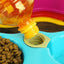 Dual Port Dog Automatic Water Dispenser Feeder Utensils Bowl Cat Drinking Fountain Food Dish Pet Bowl Raised Stand Dish Bowls