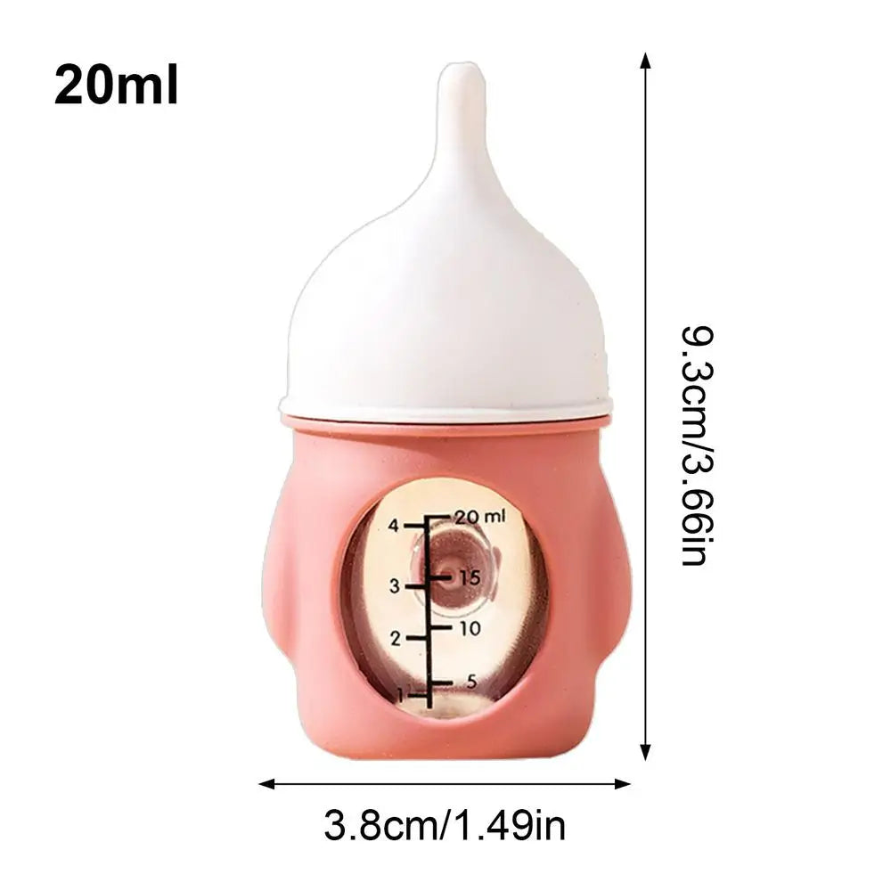 Pet Nursing Bottle Nursing Kitten Feeder Anti-Choking Silicone Feeding Nipple Small Animals Feeder with Visual Scale for Guinea