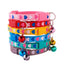 Cat Bell Collar Colorful PVC With Bells Dog Collar Detachable Adjustable Pet Collar Love Heart Printed Comfortable For Cat