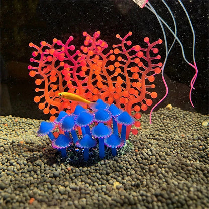 Artificial Underwater Coral Aquarium Fish Tank Simulation Decoration Aquarium Backgrounds Plants Water Flower Beautiful New