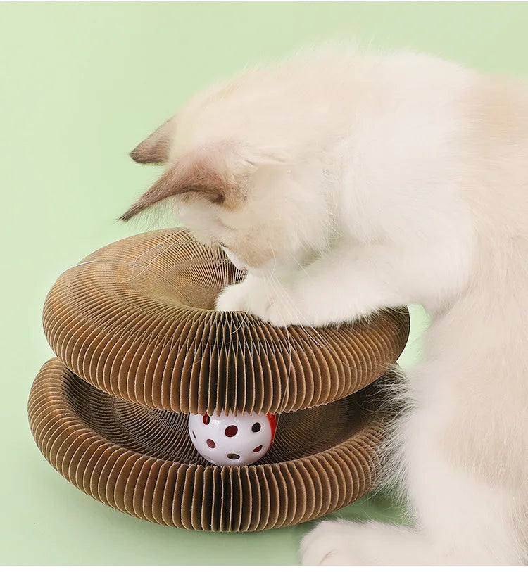 Popular Magic Organ Cat Scratch Board Cat Toy with Bell Cat Scratch Claw Cat Crawler Pet Supplies