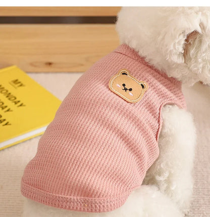 Summer Cool Dog Clothes New Dogs Pet Vest For Puppy Breathable Vest T-shirt Costume Bulldog Dog T-shirt Outdoor Pets Clothing