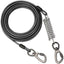 Tie Out Cable Dog Leash with spring Durable Anti-Bite Two Head dog Leash, Outdoor Dogs Leash Belt For Small Medium Dog Walking