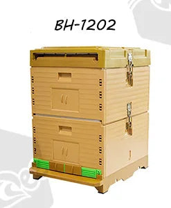 Wholesale 8 10 Frame 3 Layer New Zealand Pine red cedar Fir Wooden UK English British National Beehive Bee Hive with Metal Roof