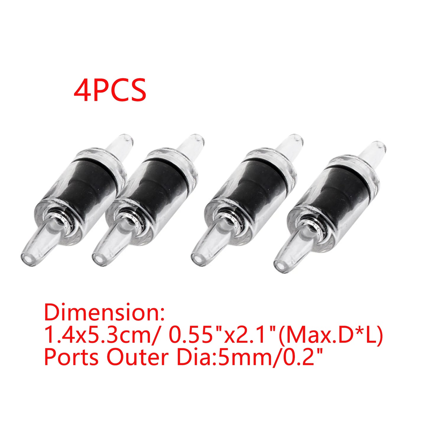UXCELL Aquarium Air Pump Non-Return Check Valve CO2 Fish Tank One Way Oxygen Pump Hose Tracheal Check Valve Pipe Accessories