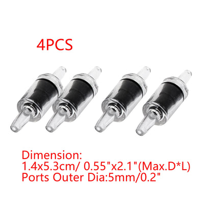 UXCELL Aquarium Air Pump Non-Return Check Valve CO2 Fish Tank One Way Oxygen Pump Hose Tracheal Check Valve Pipe Accessories