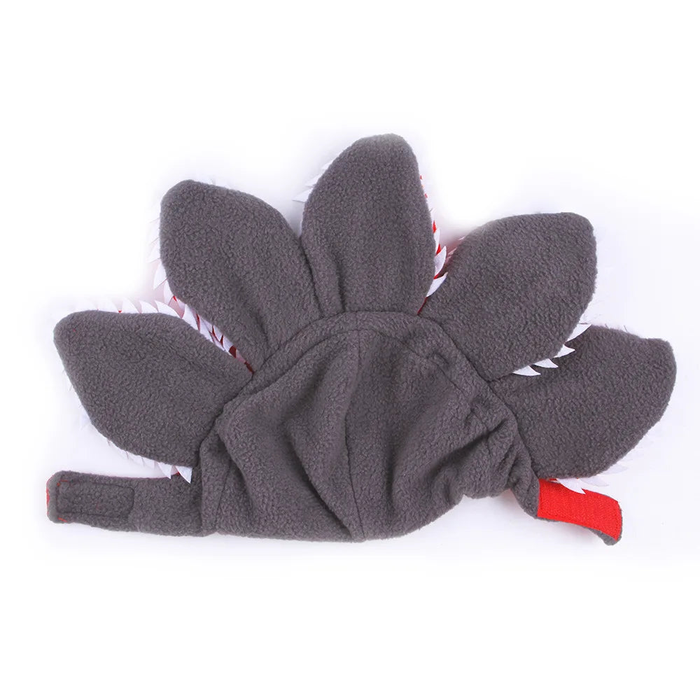 New Creative  Funny Pet Headgear Cosplay Cannibal Flower Hat Pet Dog Cat Halloween Costume Dog Costumes for Small Dogs