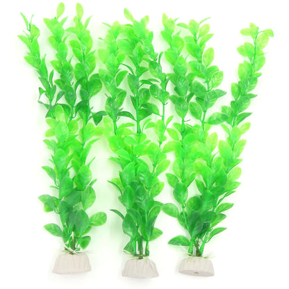 UXCELL 3/4/5/6/8/9 Pcs Artificial Aquarium Plants Grass Water Weeds Ornament Fish Tank Plant Flower Grass Decor Accessories