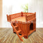 Teddy's Nest Kennel Wooden Cage Kennel Dog Furniture Small Double Deck Kennel Cat Villa Cat Nest Cattery