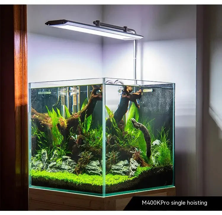 Aquarium Lighting APP Control WEEK AQUA M Series LED Full Spectrum Plant Grow Light with Cycle Timer Telescopic Fish Tank Light