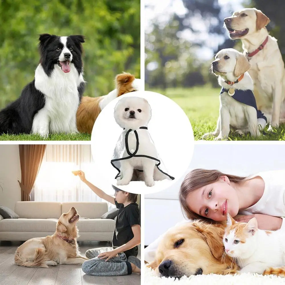 Dog Rain Jacket Waterproof Pet Raincoats with Poncho Hood Raincoat for Dogs Dog Rain Coat Dog Rain Poncho for Dog  Kitten