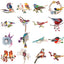 Enamel Bird Brooches for Women Rhinestone Sparrow Pins Magpie Badge Office Party Friend Gifts Accessories