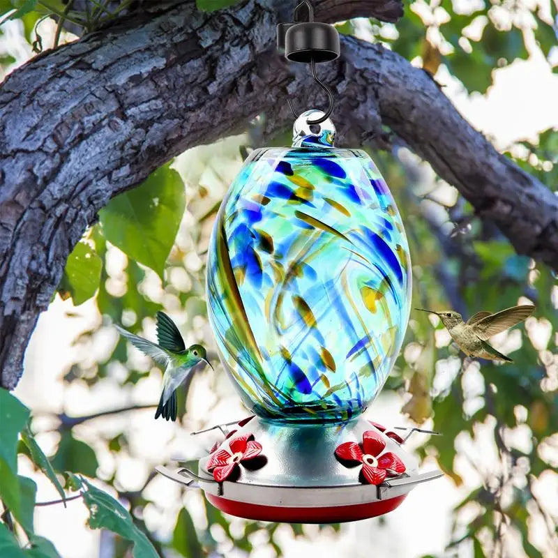 Hummingbird Water Feeder Backyard Bird Feeder For Tree With 4 Feeder Ports Garden Bird Feeder Hummingbird Feeder Wild Bird