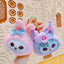 Anime Sanrio Plush Toy Cute Hello Kitty Felinae Keychain Kawaii Cinnamoroll Cat Plush Wallet Melody Cos School Bag Pendant Gifts
