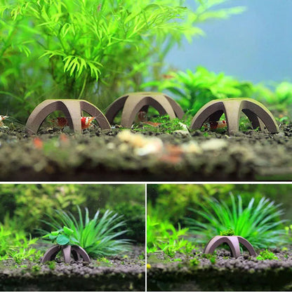 Ceramic House Fish Tank Aquarium Decoration Fish Shrimps Shelter House Pottery Scorpion House Canister Simulation Stone Ornament