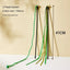 Simulation Feather Interactive Cat Toy Satin Ribbon Bell Cat Stick Toys Kitten Playing Teaser Wand Toy Cat Supplies Accessories