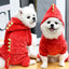 Dinosaur Pet Costume Cat and Dog Halloween Costume Cute Pet Dino Hoodie for Small Dogs Winter Warm Outfits Puppy Fleece Clothes