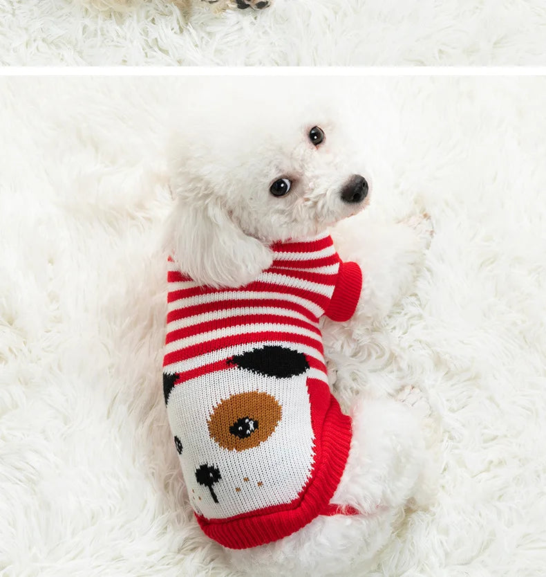 Warm Medium Dog Clothes Dog Sweaters for Small Dogs chihuahua Winter Puppy Clothing Cat Knitted Jumper Vest Pet Supplies