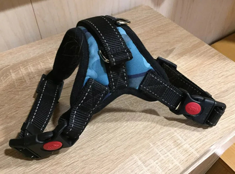 Small Medium Large Dog Harness Nylon Reflective Collar Vest Harnesses For Dogs Training Husky Alaskan Bulldog Breast-band Belt