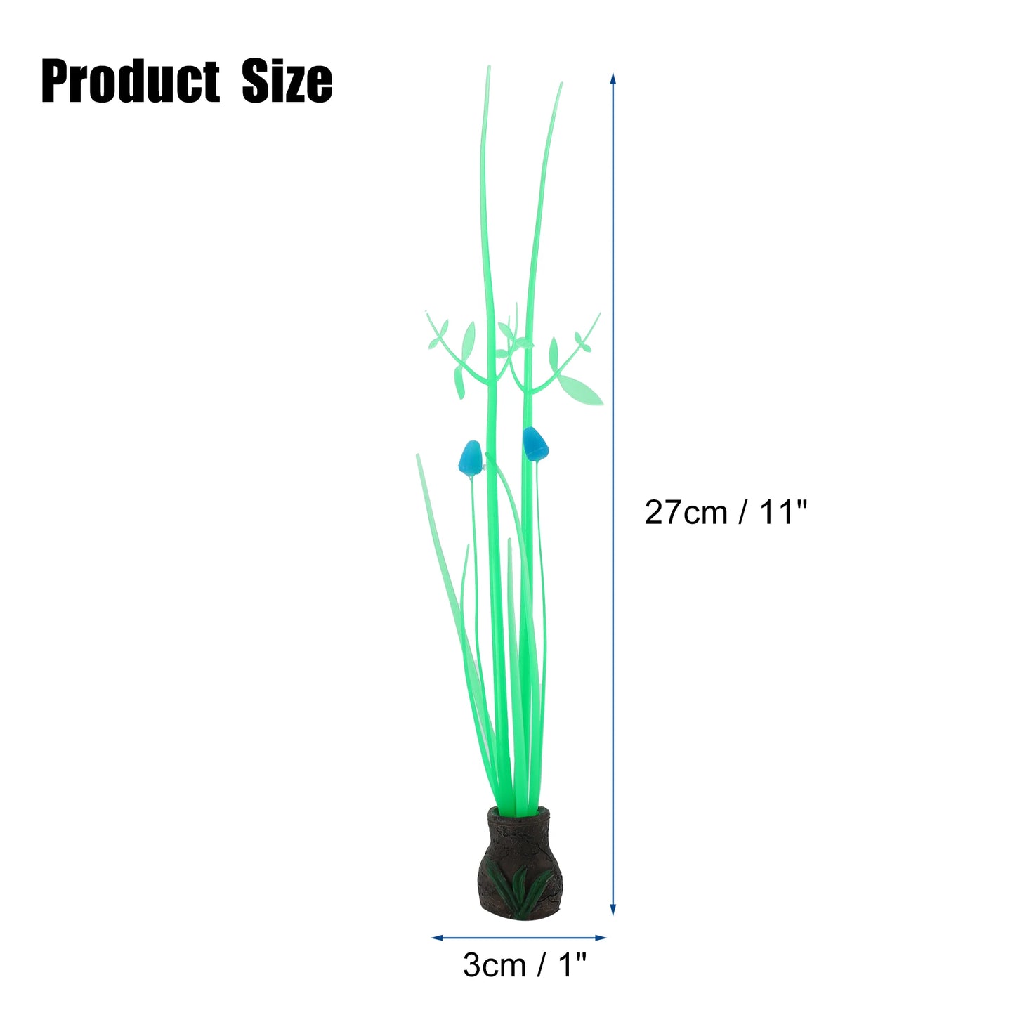 UXCELL Silicone Luminous Plants Glowing Simulation Coral Aquarium Artificial Fluorescence Deco Ornament Fish Tank Accessories