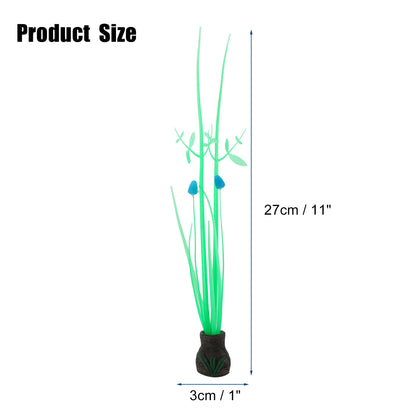 UXCELL Silicone Luminous Plants Glowing Simulation Coral Aquarium Artificial Fluorescence Deco Ornament Fish Tank Accessories