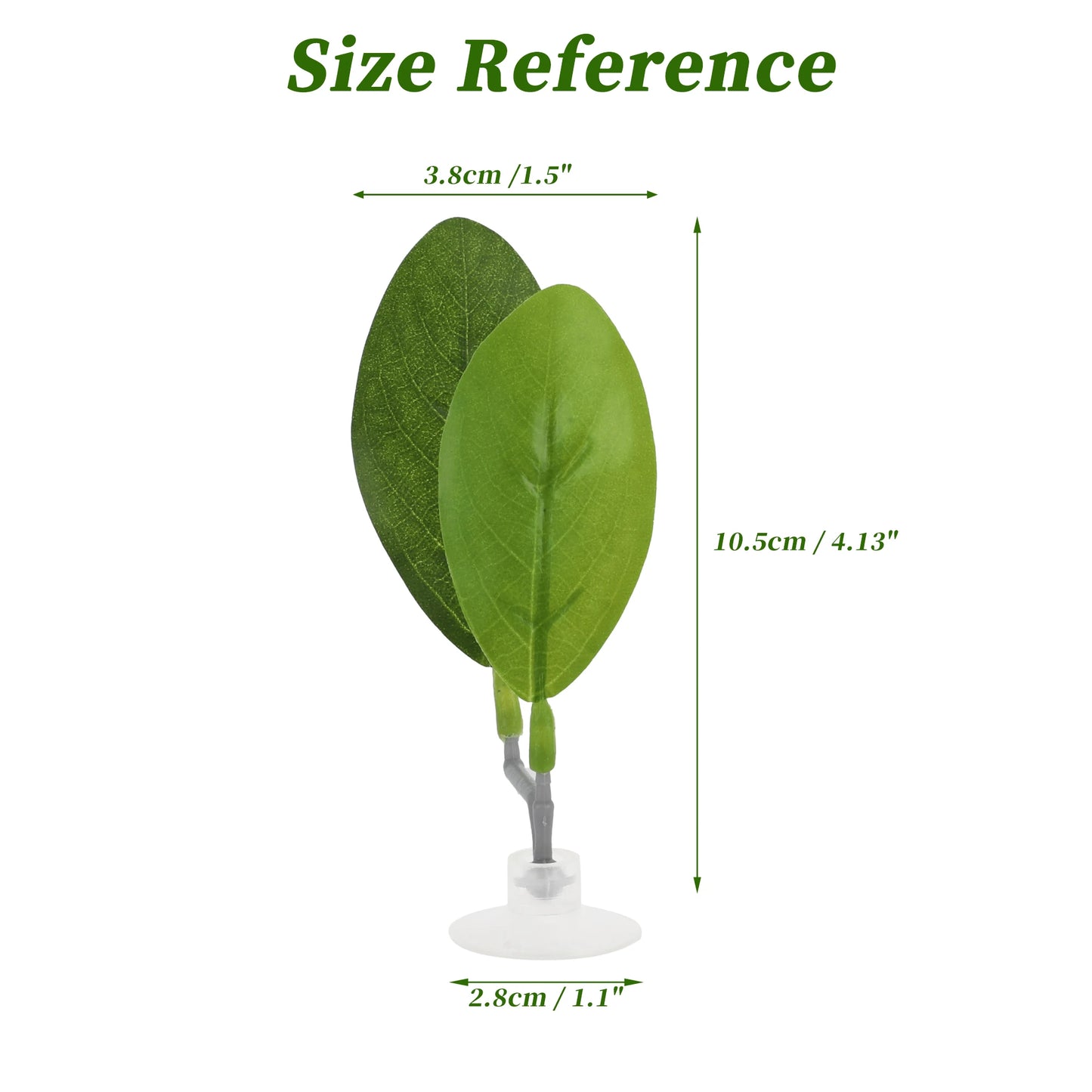 UXCELL Artificial Betta Fish Bed Simulation Betta Leaf Bed Betta Hammock Pad with Suction Cup Aquarium Decor Fish Supplies