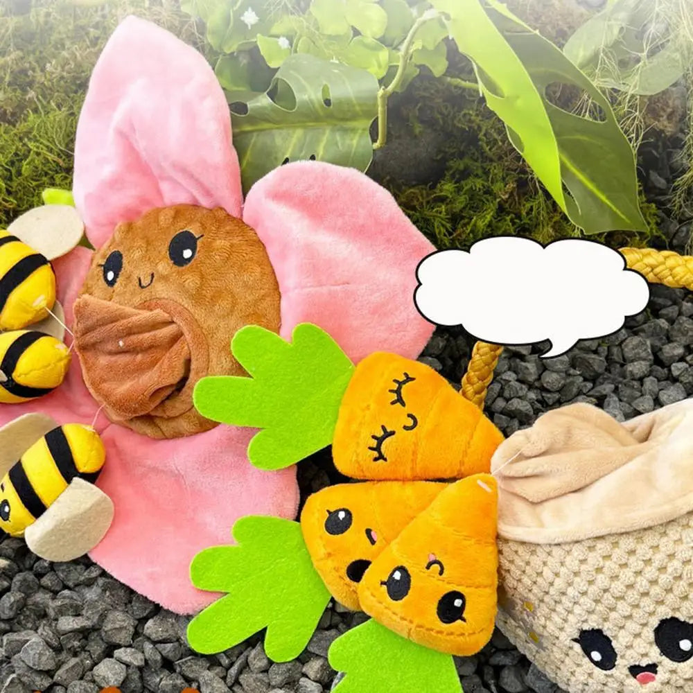 Pet Interactive  Puzzle Toys Encourage Natural Foraging Skills Portable Pet Snuffle Tissue Box Toy Slow Feeder Training Toy