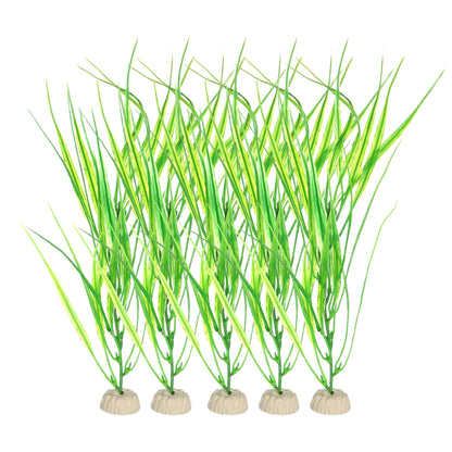 UXCELL 3/4/5/6/8/9 Pcs Artificial Aquarium Plants Grass Water Weeds Ornament Fish Tank Plant Flower Grass Decor Accessories