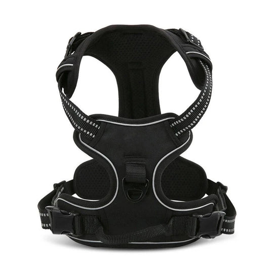 Pet Dog Harness for Medium Large Dogs, Adjustable Reflective No-Choke Padded Pet Vest Harness with  Front Clip Control Handle