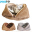 Cats Beds for Winter Warm Accessories Kitten Houses Dog Bed Basket Mat Things Cushions House Puppy Goods Pet Supplies