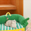 Zeze green lush pet bed cat litter all seasons removable dog litter teddy bear small dog warm sofa