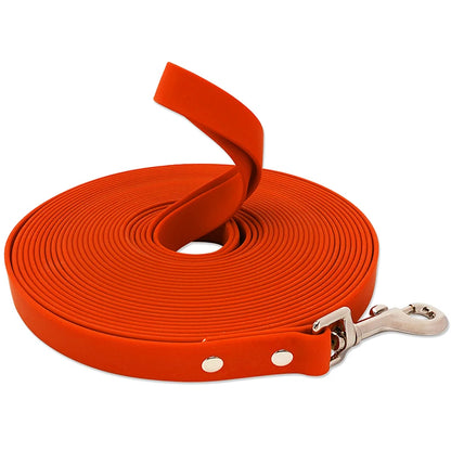 Waterproof Dog Leash PVC Dog Leash Recall Long Line For Beach,Swimming,Tracking,Training Dogs Lead for Pet,Medium and Large Dogs