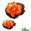 UXCELL 1pcs 3.9" Artificial Floating Lotus Flower for Fish Tank Artificial Lotus Flower for Garden Ponds Pool Decoration