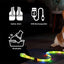 Led Light Up Dog Leash Walking Safety Glow in The Dark USB Rechargeable Adjustable for Large Medium Small Pet Lighted Dog Collar