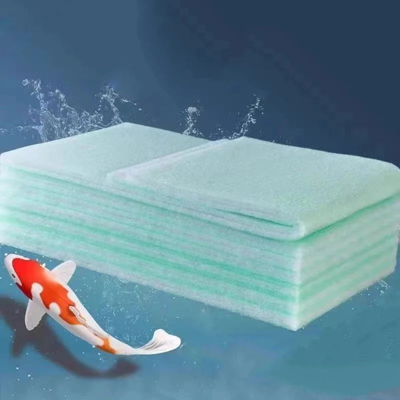 Biochemical Green White Aquarium Cotton Sponge Fish Tank Filtration Foam Green Spongs Aquarium Accessories Water Filter Cotton