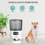 Automatic Pet Feeder 4L Capacity Smart Timer Tuya Control Food Dispenser with Stainless Steel Bowl Dogs Cats Feeding Supplies