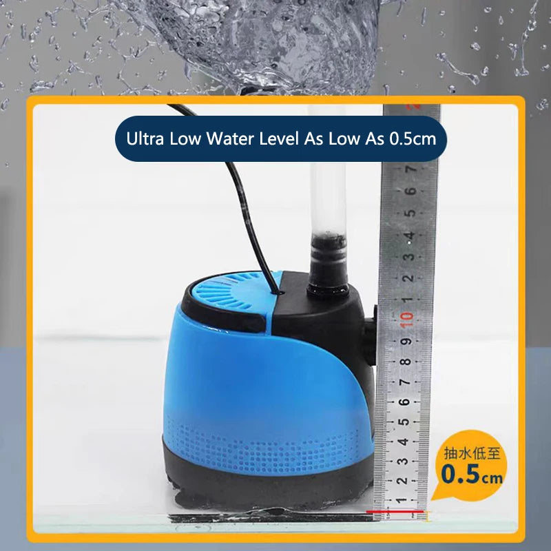 5W Bottom Suction Water Pump Aquarium 220V-240V Ultra-Quiet Submersible Pump For Water Cycle and Pumping of the Fish Tank