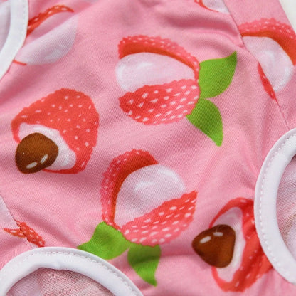 Cute Cartoon Print Overalls for Small Medium Dogs After Sterilization Dressing Surgery Pet Cat Outfit Soft Cotton Puppy T Shirts