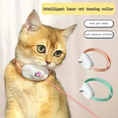Smart Cat Amusement Collar TPC Material Light Cat Toy Cat Amusement Device USB Rechargeable Long Battery Life Cat Exercise