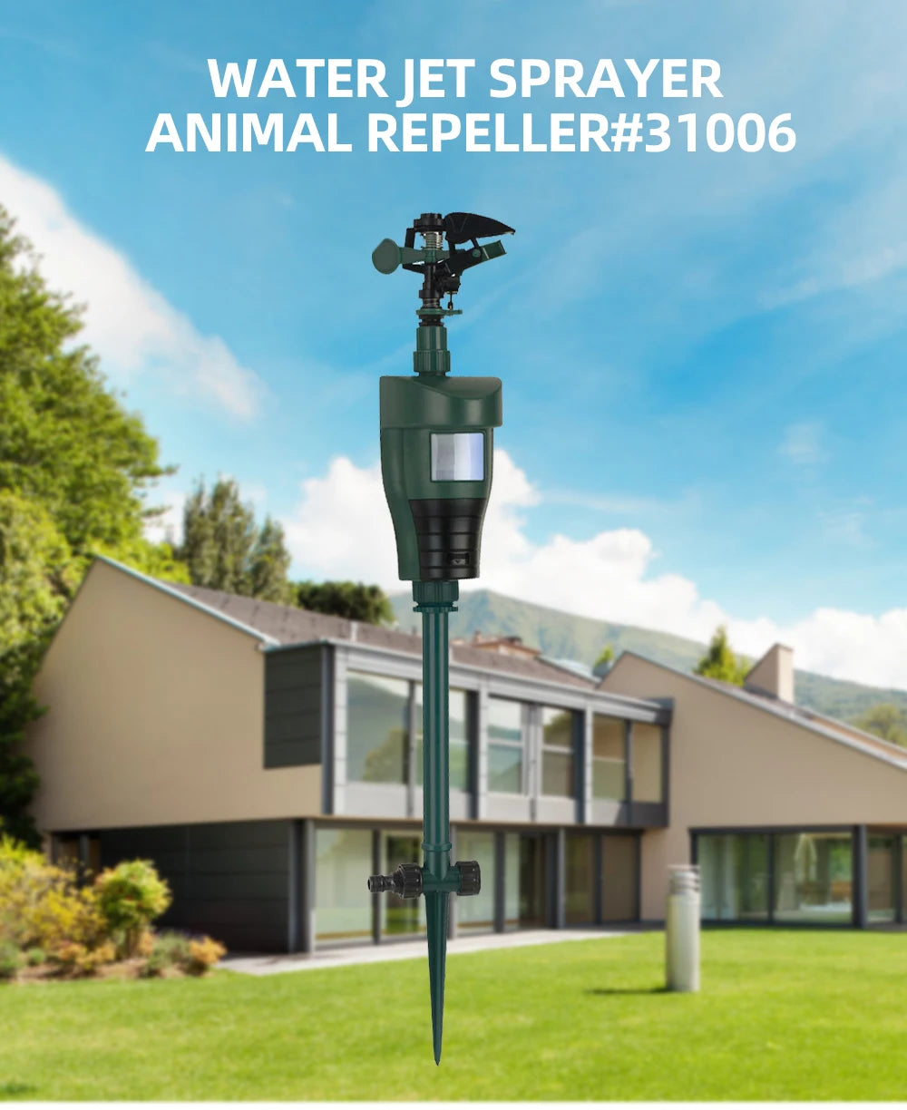 Motion Sprinkler Animal Deterrent Garden Pest Control Jet Spray Birds Repellent Driving Small Animals Repellent Used