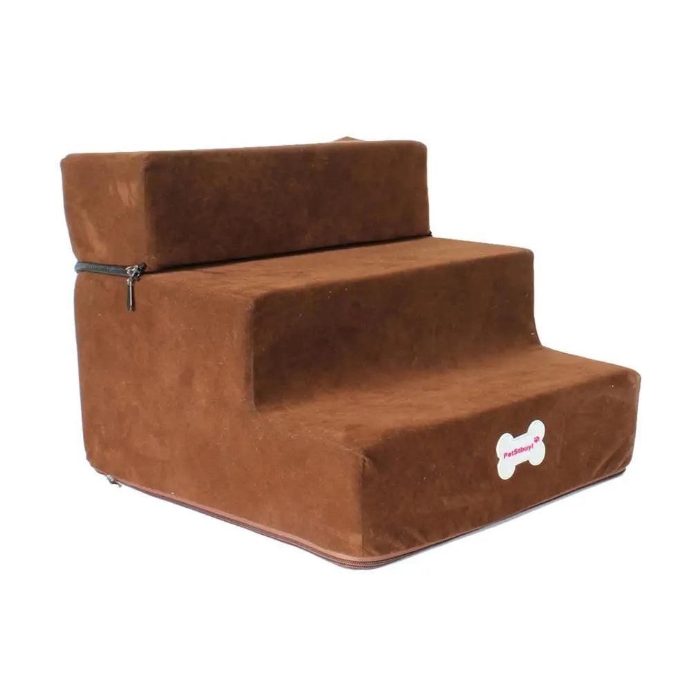 Pet Stairs 3 Steps Stairs for Small Dog Cat Pet Anti-slip Removable Dogs Bed Stairs Extra Wide Non-Slip Steps Pet Supplies
