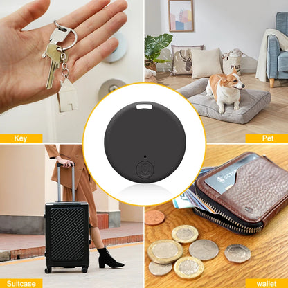 Mini Anti Lost Alarm Cat Dog Pets Tracker GPS Locator Compatible with BT 5.0 Smart Tag Tracker Wallet Suitcase Key Finder
