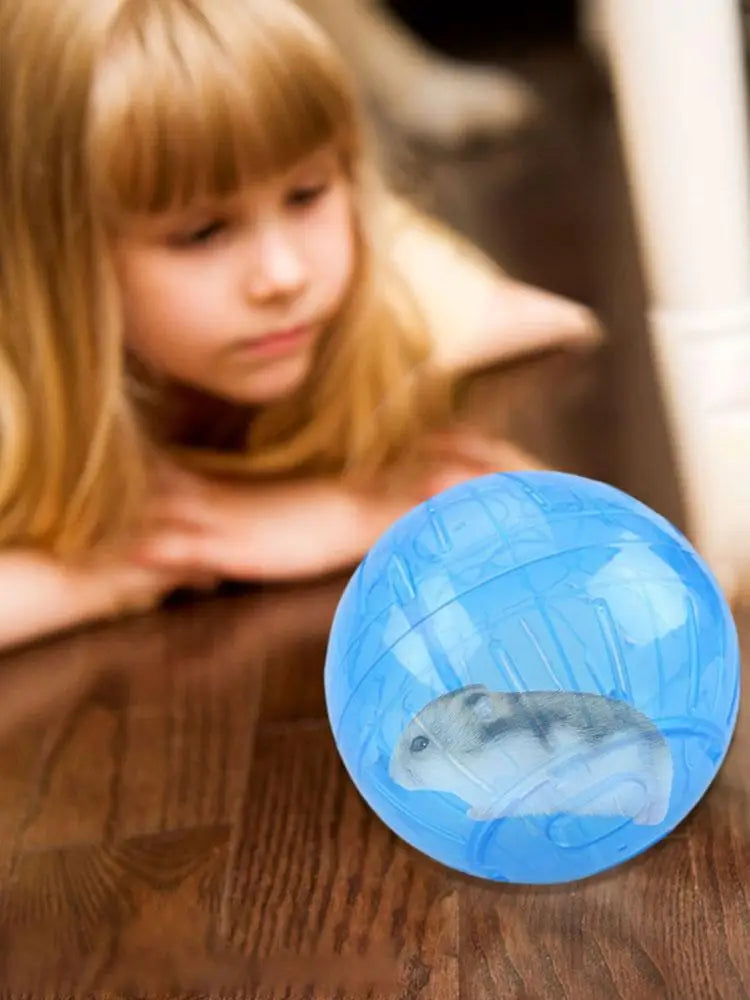 Hamster Exercise Balls With Traction Rope Transparent Hamster Running Ball Wheel Safe Hamster Exercise Balls Pet Supplies