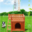 Teddy's Nest Kennel Wooden Cage Kennel Dog Furniture Small Double Deck Kennel Cat Villa Cat Nest Cattery