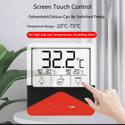 External Aquarium LCD Digital Fish Tank Thermometer Touch Screen Temperature Meter Temperature Control For Fish Tank Accurate